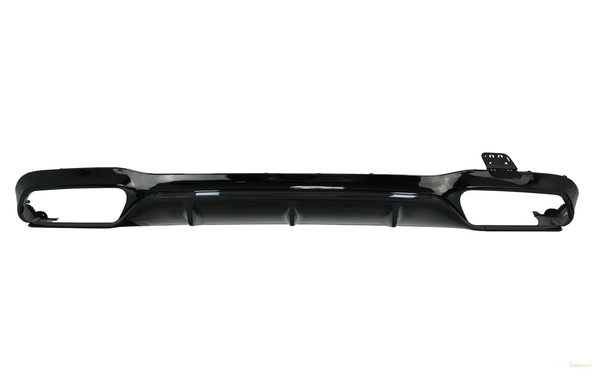 Heckschürze Luftdiffusor Schwarz Mit Auspuffendrohren Chrom Passend Für Mercedes E-Klasse W213 (2016-Up) E63s Design KITT