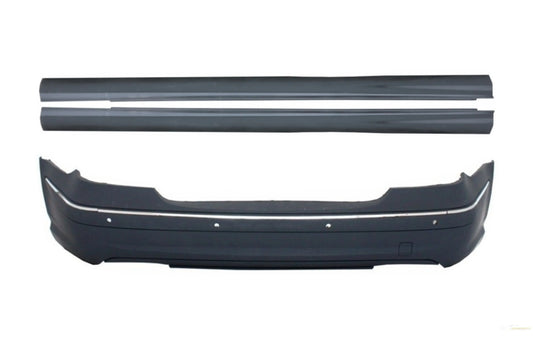 Heckschürze Mit Seitenschweller Passend Für Mercedes E-Klasse W211 (2003-2009) Mit PDC KITT