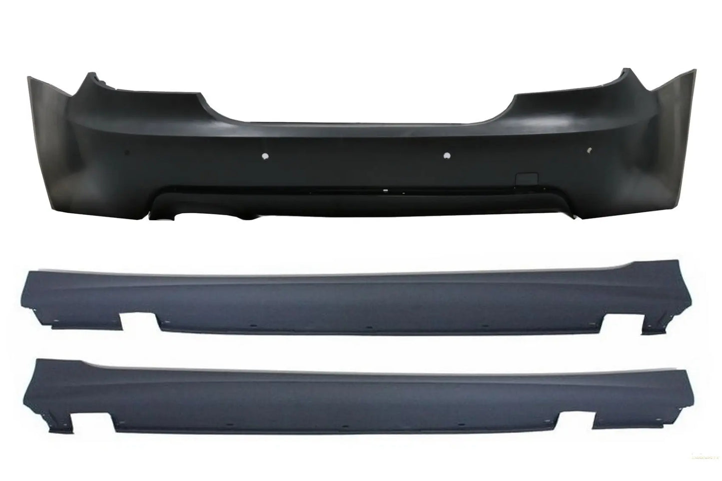 Heckschürze Mit Seitenschwellern Passend Für BMW 5er E60 LCI (2007-2010) M-Technik Design Mit PDC 18mm KITT