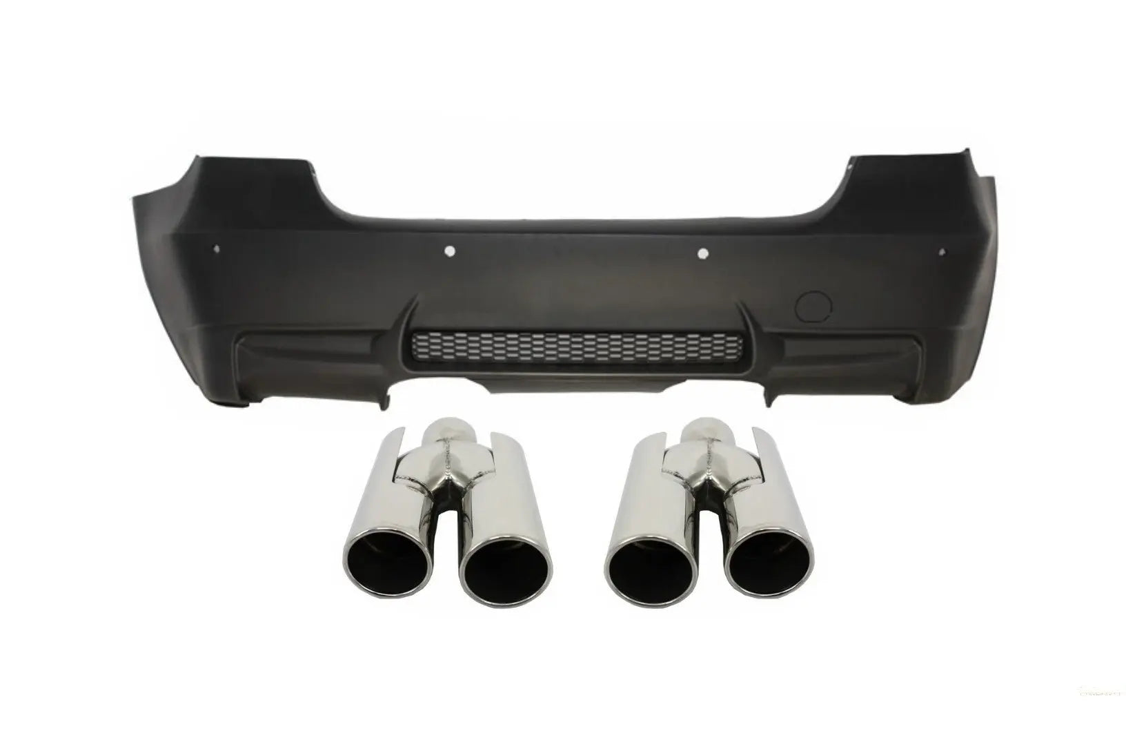 Heckschürze Passend Für BMW 3er E90 (2004-2011) Mittelauspuff Endschalldämpfer M3 Design Mit PDC KITT