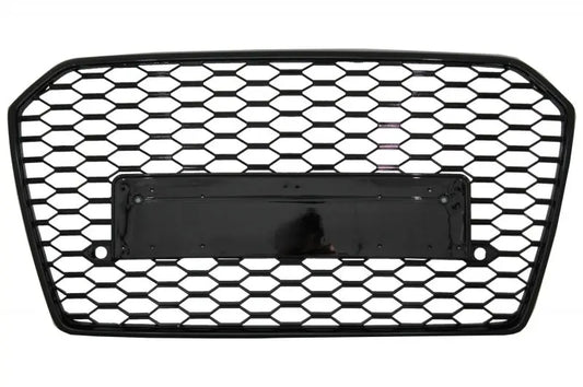 Heckschürze Volant Diffusor Und Endrohre Für Audi A6 4G Facelift (2015-2018) Mit Frontgrill RS6 Design Schwarz Nur S-Line Stoßstange KITT