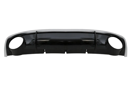 Heckschürze Volant Diffusor & Endrohre Passend Für Audi A4 B8 B8.5 Limousine Avant Facelift (2012-2015) RS4 Design KITT