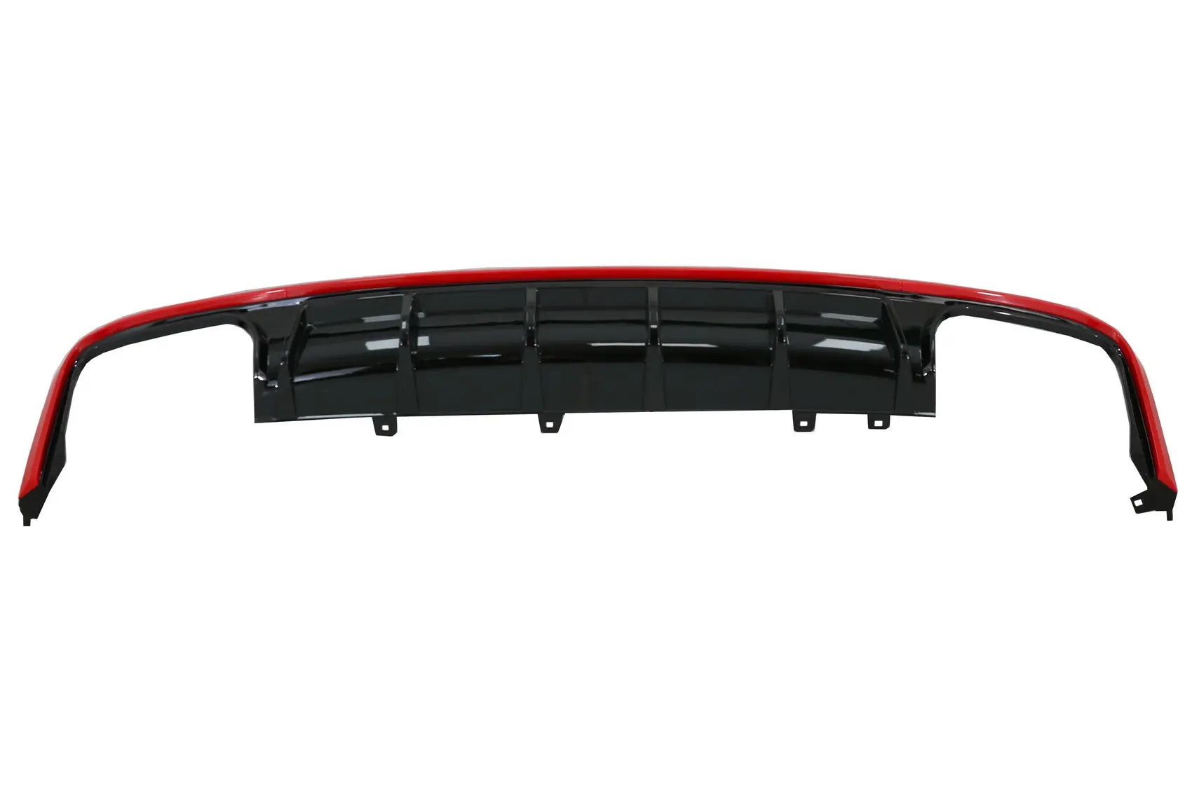 Heckschürze Volant Diffusor & Endrohre Passend Für Audi A6 C8 4k Avant Limousine (2018) S6 Design Rot KITT