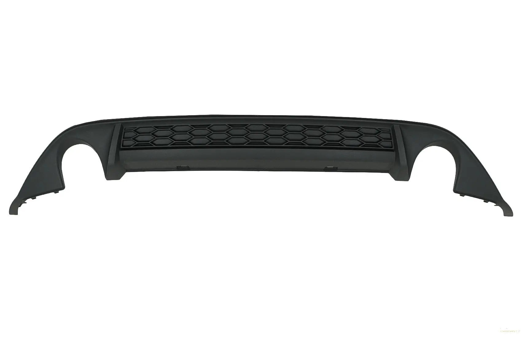 Heckschürzendiffusor Mit Doppelauslass Für Einzelne Endrohre Passend Für VW Golf 7 VII (2013-2016) GTI-Design KITT