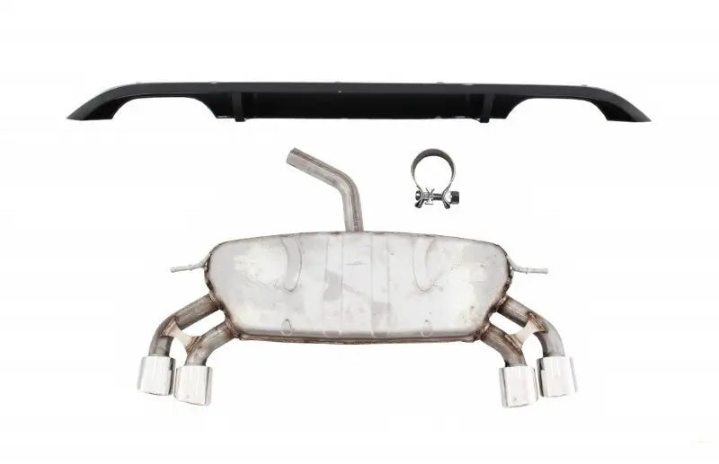 Heckschürzendiffusor Mit Kompletter Auspuffanlage Passend Für VW Golf 7 VII (2013-2016) R Design KITT