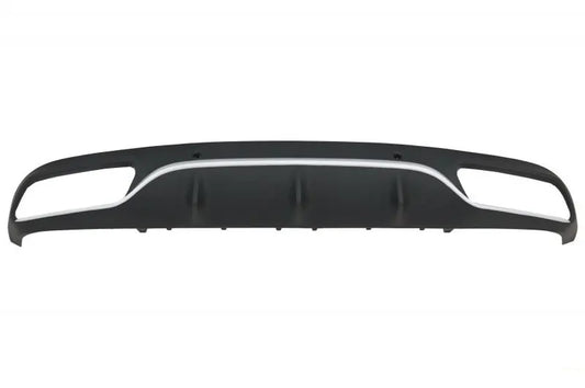 Heckschürzendiffusor Mit Schwarzen Auspuffendrohren Passend Für Mercedes C-Klasse C205 A205 Coupé Cabriolet (2014-2019) C63 Design KITT