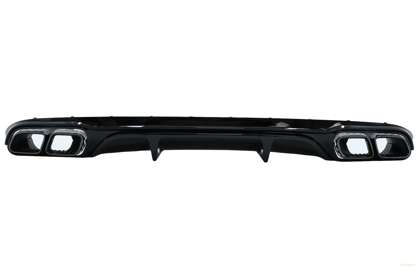 Heckschürzendiffusor Mit Schwarzen Auspuffendrohren Passend Für Mercedes E-Klasse W213 S213 Standard (2016-2020) E63 Design KITT