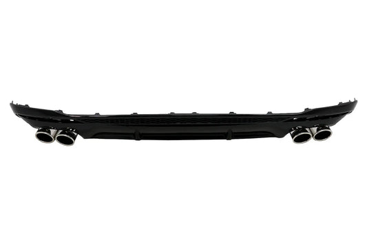 Heckschürzendiffusor Passend Für Audi A4 B9 8W Facelift (2020) Nur S-Line Schwarz KITT