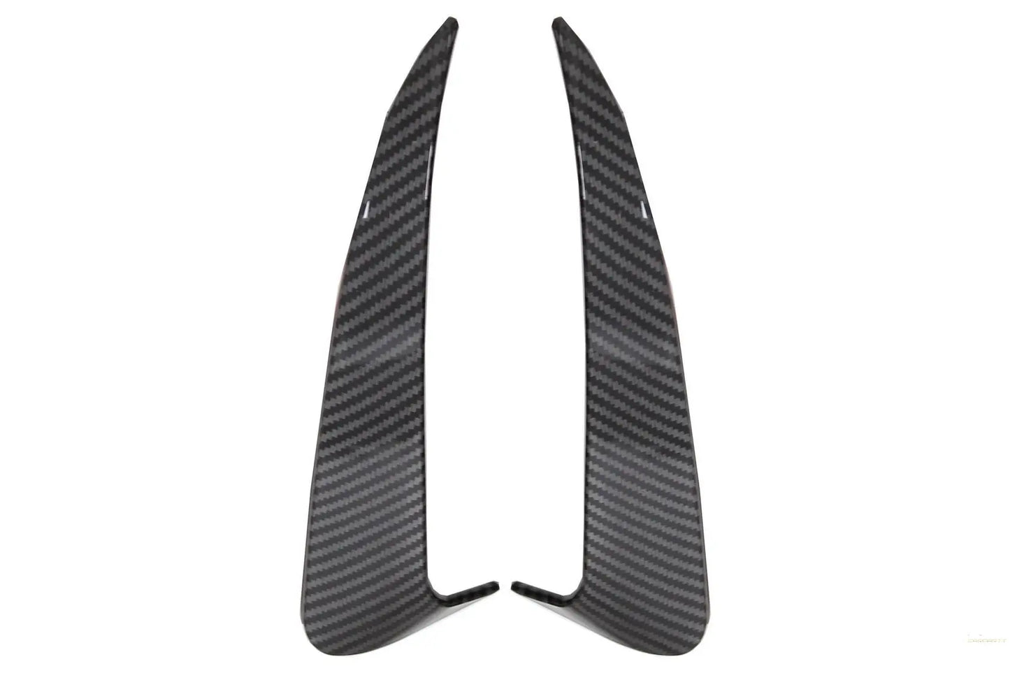 Heckschürzenklappen Seitenfinnen Flics Passend Für Mercedes C-Klasse W205 (2014-2020) Carbonfolie KITT