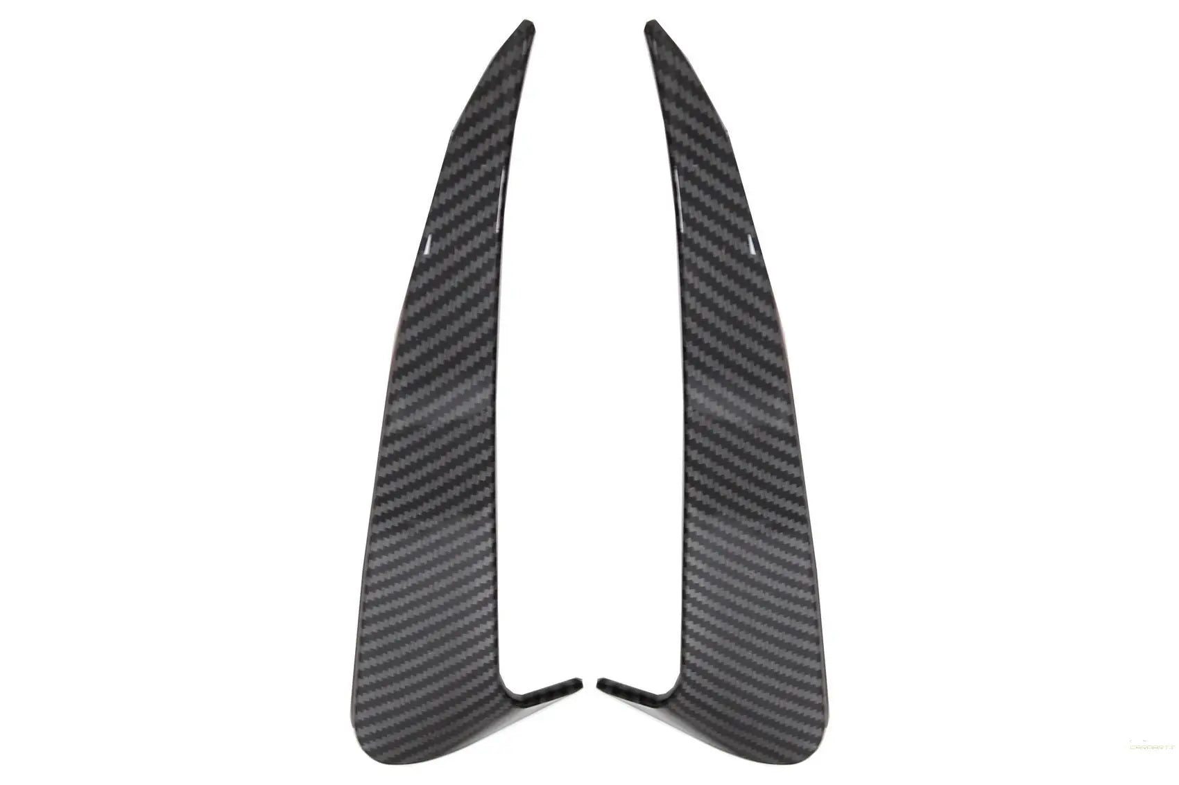 Heckschürzenklappen Seitenfinnen Flics Passend Für Mercedes C-Klasse W205 (2014-2020) Carbonfolie KITT