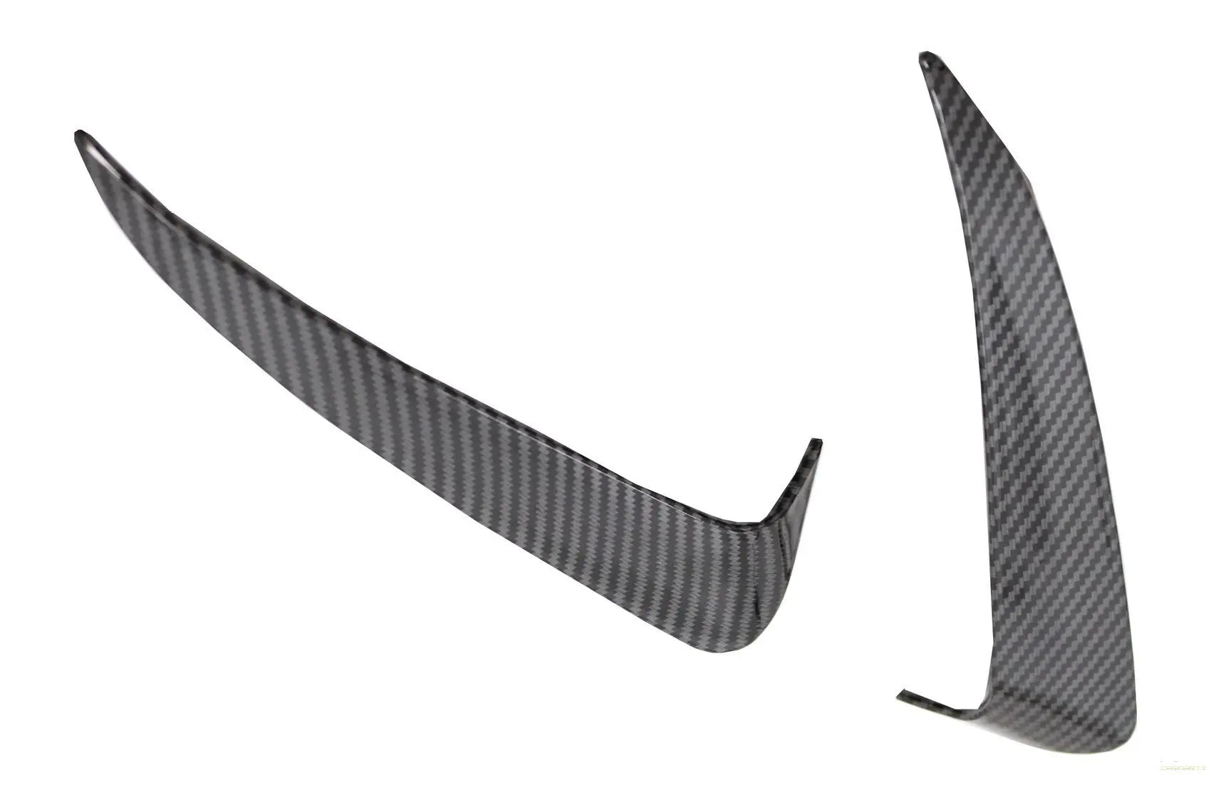 Heckschürzenklappen Seitenfinnen Flics Passend Für Mercedes C-Klasse W205 (2014-2020) Carbonfolie KITT