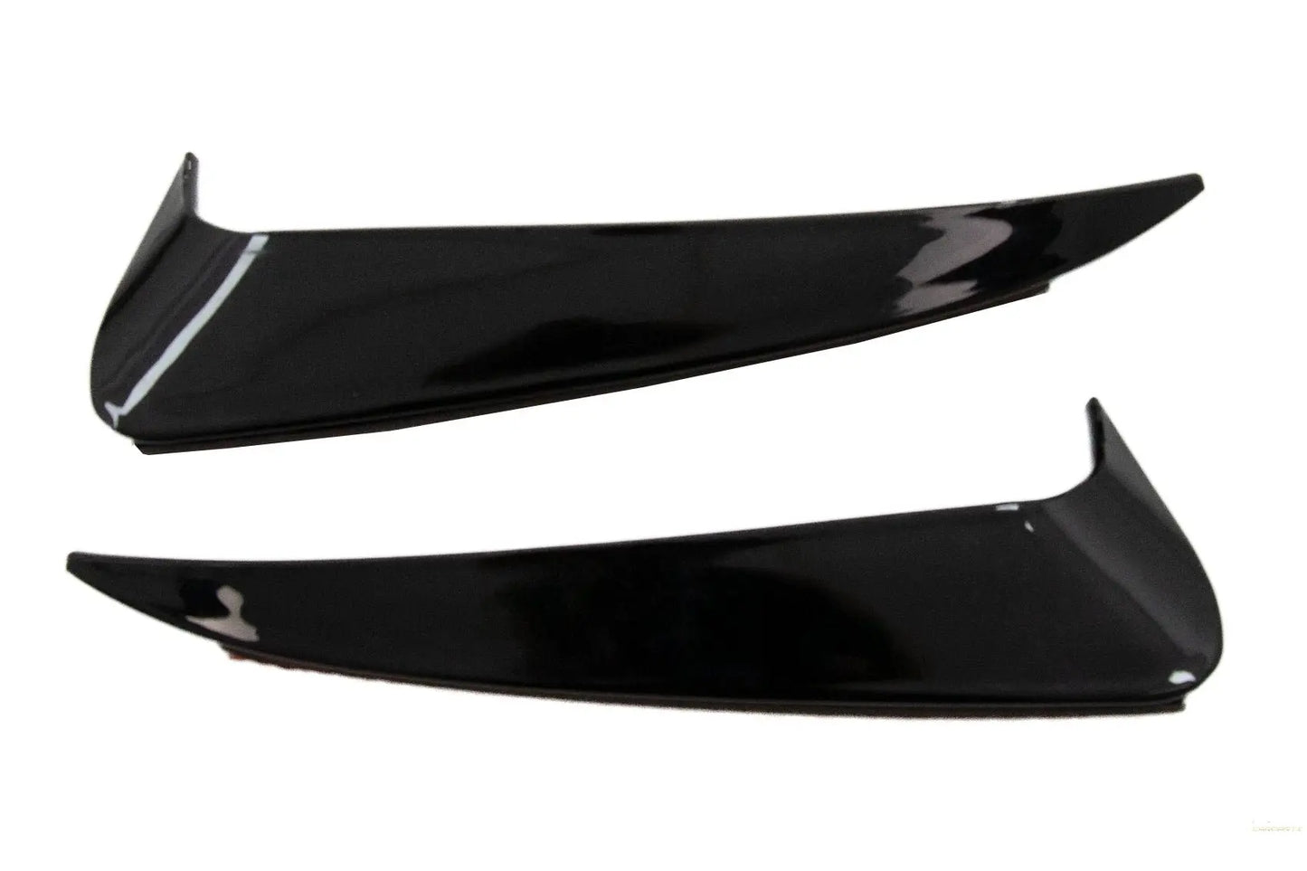 Heckschürzenklappen Seitenfinnen Flics Passend Für Mercedes C-Klasse W205 (2014-2020) Piano Black KITT
