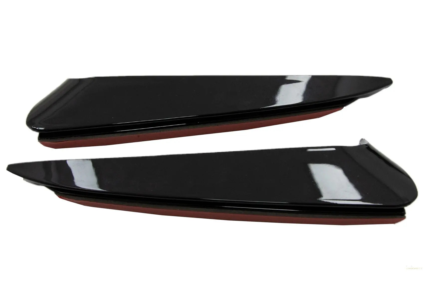 Heckschürzenklappen Seitenfinnen Flics Passend Für Mercedes C-Klasse W205 (2014-2020) Piano Black KITT