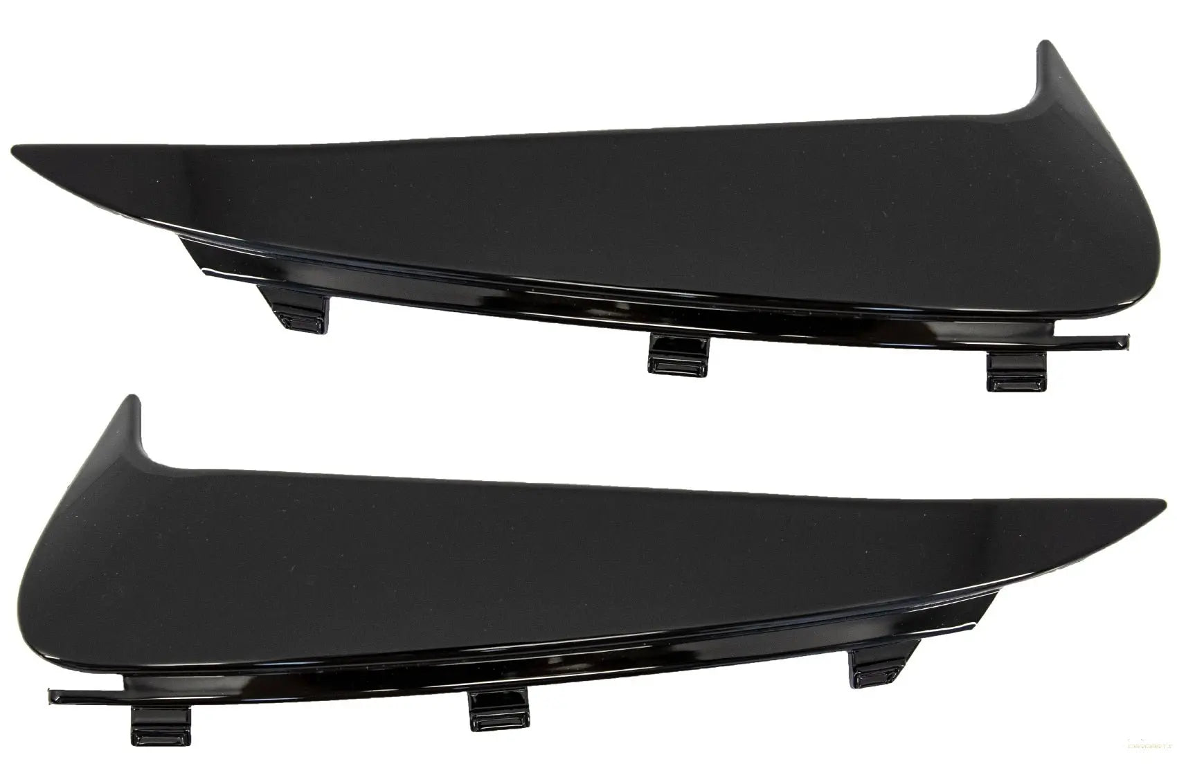 Heckschürzenklappen Seitenfinnen Flics Passend Für Mercedes C-Klasse W205 (2014-2020) Piano Black KITT