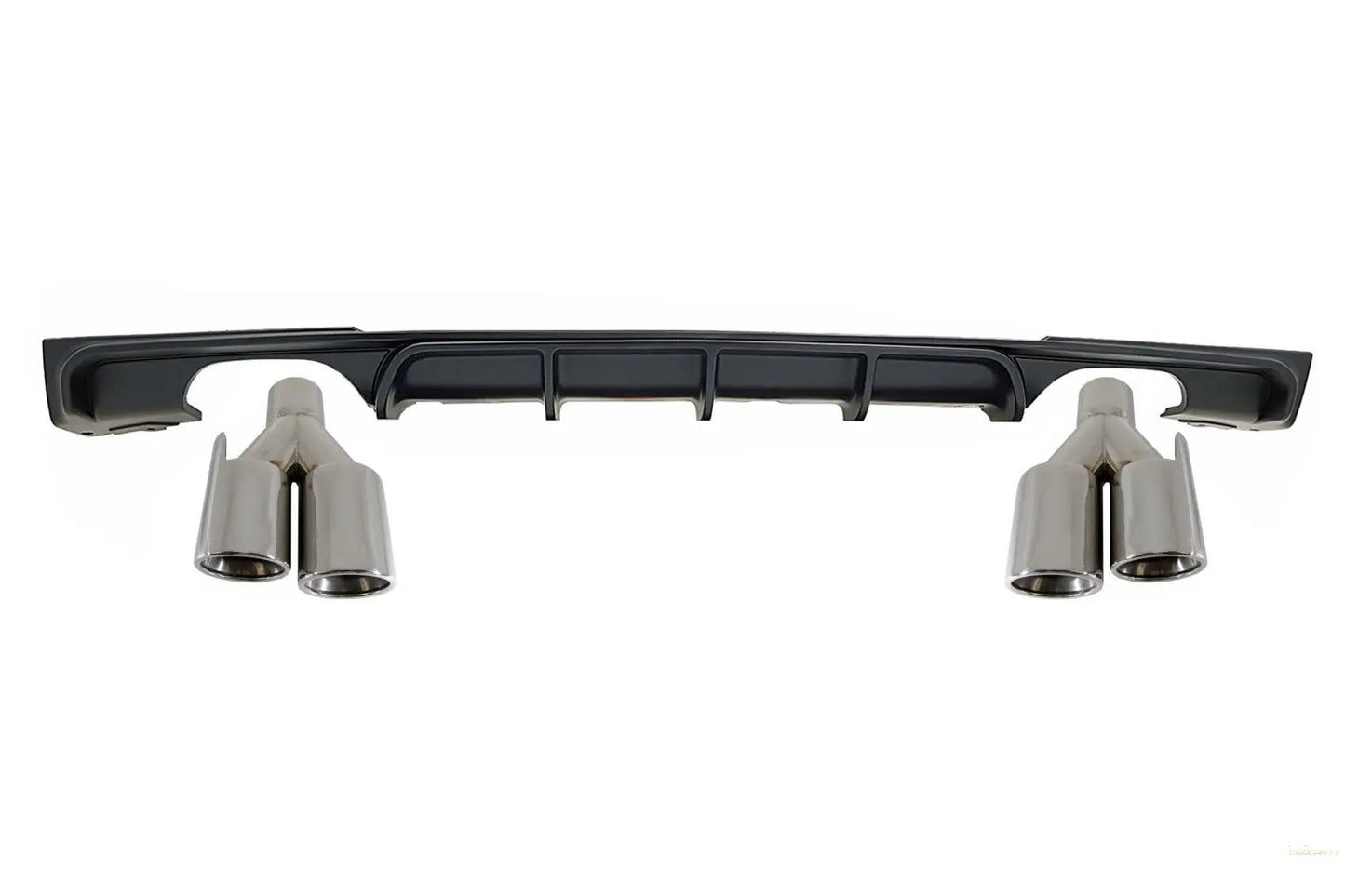 Heckschürzenspoiler Volant Diffusor Doppelauslass Auspuff Endschalldämpfer Passend Für BMW 3er F30 F31 (2011-2019) Limo Touring M Design KITT