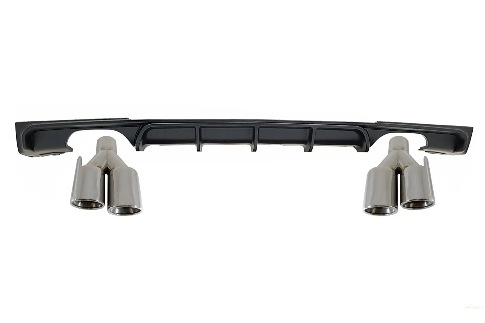 Heckschürzenspoiler Volant Diffusor Doppelauslass Auspuff Endschalldämpfer Passend Für BMW 3er F30 F31 (2011-2019) Limo Touring M Design KITT