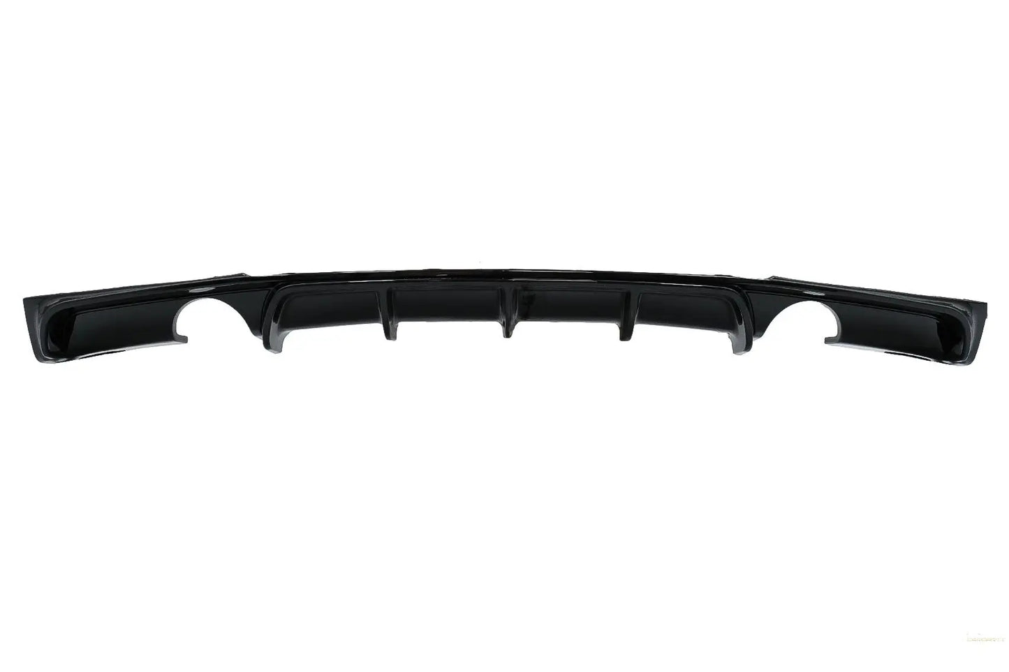 Heckschürzenspoiler Volant Diffusor Doppelauslass Für Einzelauspuff Passend Für BMW 3er F30 F31 (2011-2019) M Design Piano Black KITT