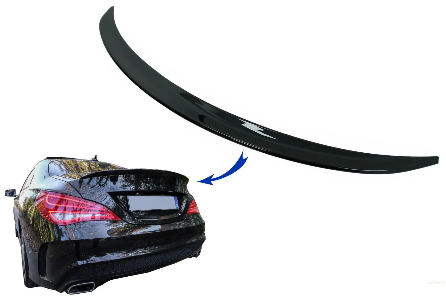 Heckspoiler Passend Für Mercedes CLA C117 W117 (2013-2018) Schwarz Glänzend KITT