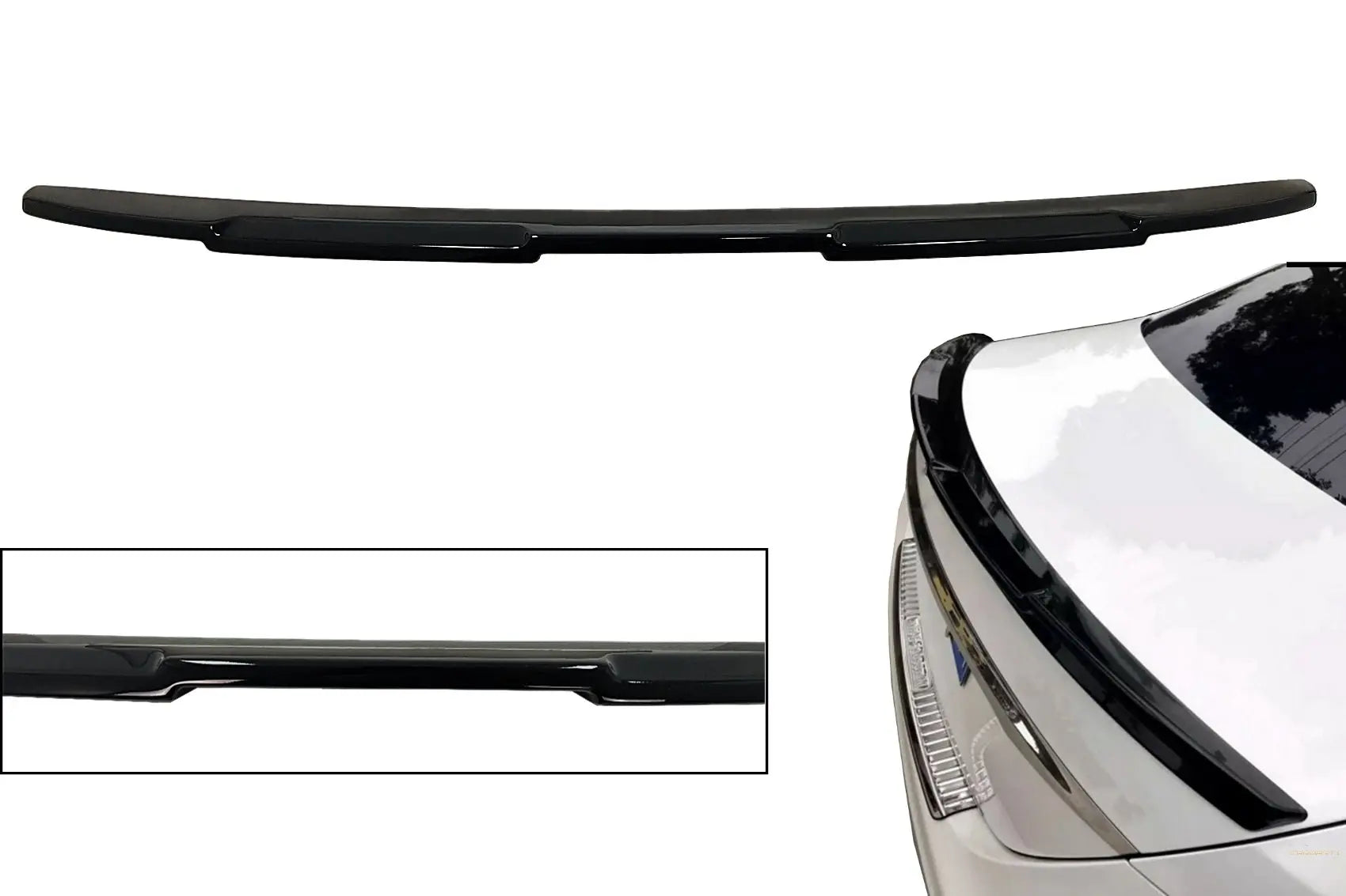 Heckspoilerdeckel Passend Für Mercedes E-Klasse W213 (2016-2019) B Design Piano Black KITT