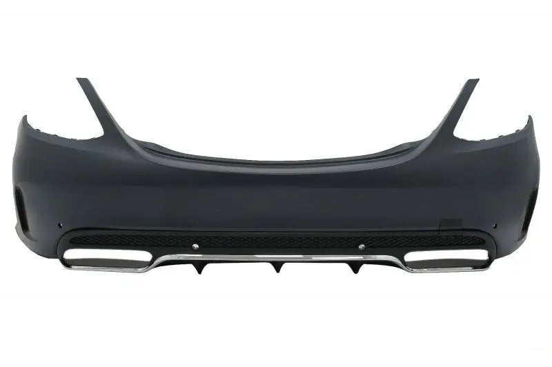 Heckstoßstange Mit Auspuffblenden Chrom Passend Für Mercedes C-Klasse W205 Limousine (2014-2020) C63 Design KITT