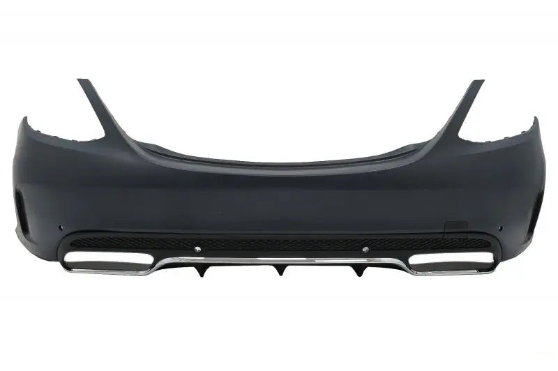 Heckstoßstange Mit Auspuffblenden Schwarz Passend Für Mercedes C-Klasse W205 Limousine (2014-2020) C63 Design KITT