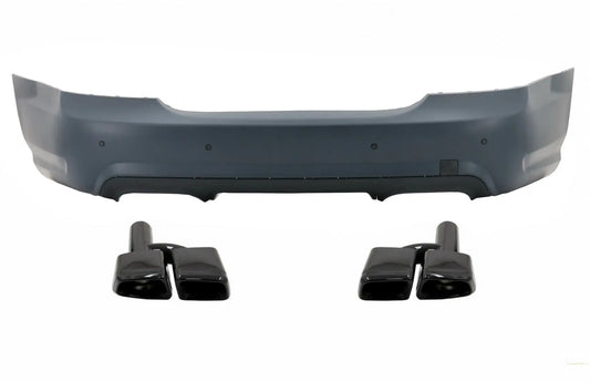 Heckstoßstange Mit Endschalldämpfer Schwarz Passend Für Mercedes S-Klasse W221 (2005-2010) S65 Design KITT