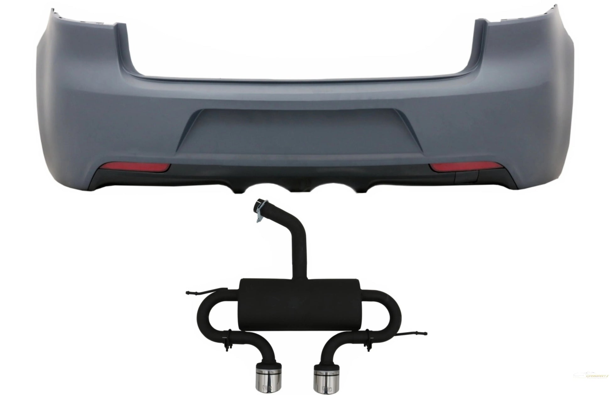 Heckstoßstange Mit Kompletter Abgasanlage Ab Kat Passend Für VW Golf VI (2008-2013) R20 Design KITT Specials