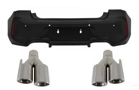 Heckstoßstange Passend Für BMW 1er F20 F21 LCI (2015-06.2019) Mit Endschalldämpfer Endrohren Quad M2 Design KITT