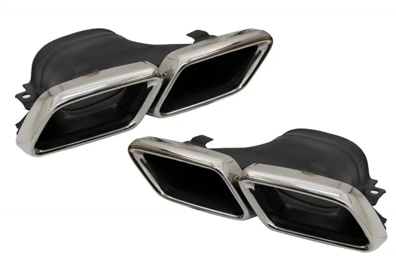 Heckstoßstangen-Luftdiffusor Mit Auspuffendrohren Chrom Passend Für Mercedes E-Klasse W213 (2016-Up) E63 Design KITT