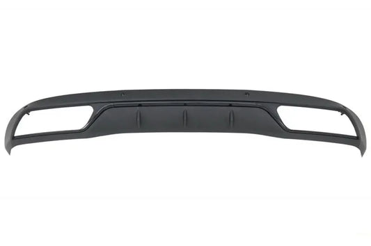 Heckstoßstangendiffusor Mit Endschalldämpfer Passend Für Mercedes C-Klasse W205 S205 (2014-2018) C63 Shadow Black Und Chrom Für Standardstoßstange KITT