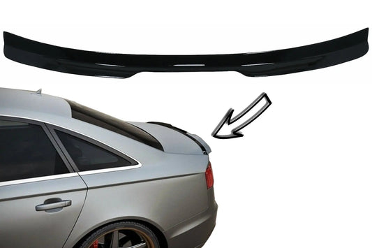 Kofferraumspoiler Passend Für Audi A6 C7 4G Limousine 4 Türer (2011-2018) Piano Schwarz KITT
