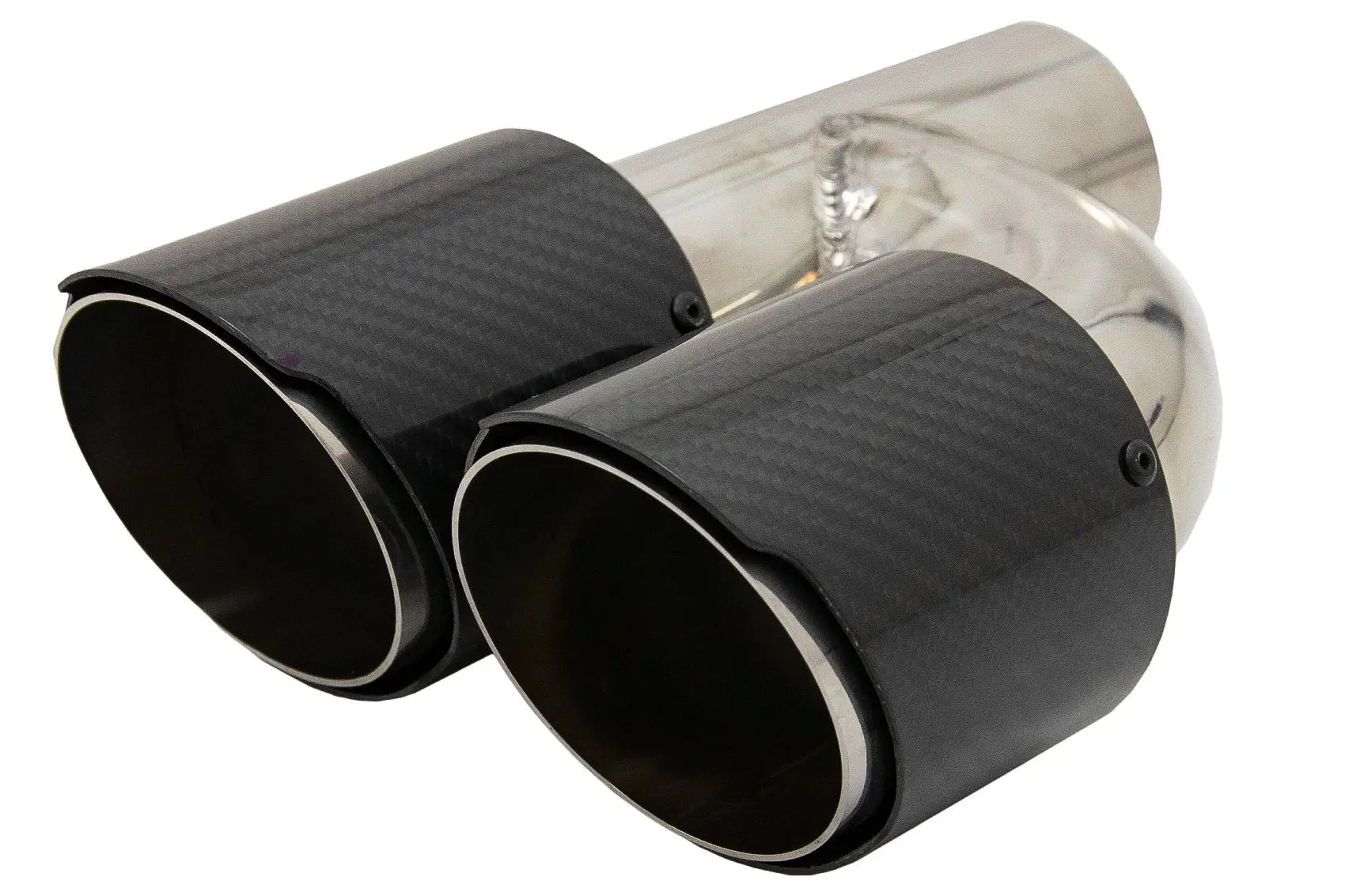 Kohlefaser-Auspuffendstücke, Polierter Look, Einlass 6,3 Cm KITT Professional Exhaust Systems