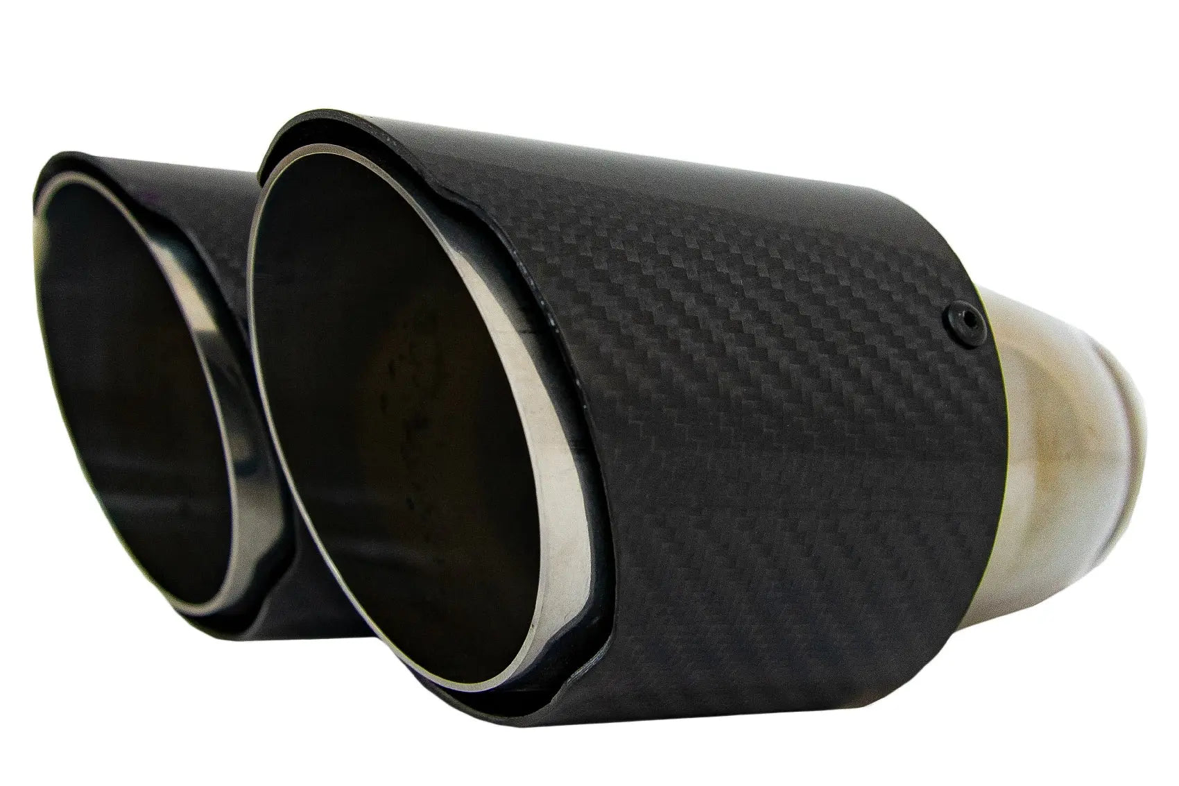 Kohlefaser-Auspuffendstücke, Polierter Look, Einlass 6,3 Cm KITT Professional Exhaust Systems