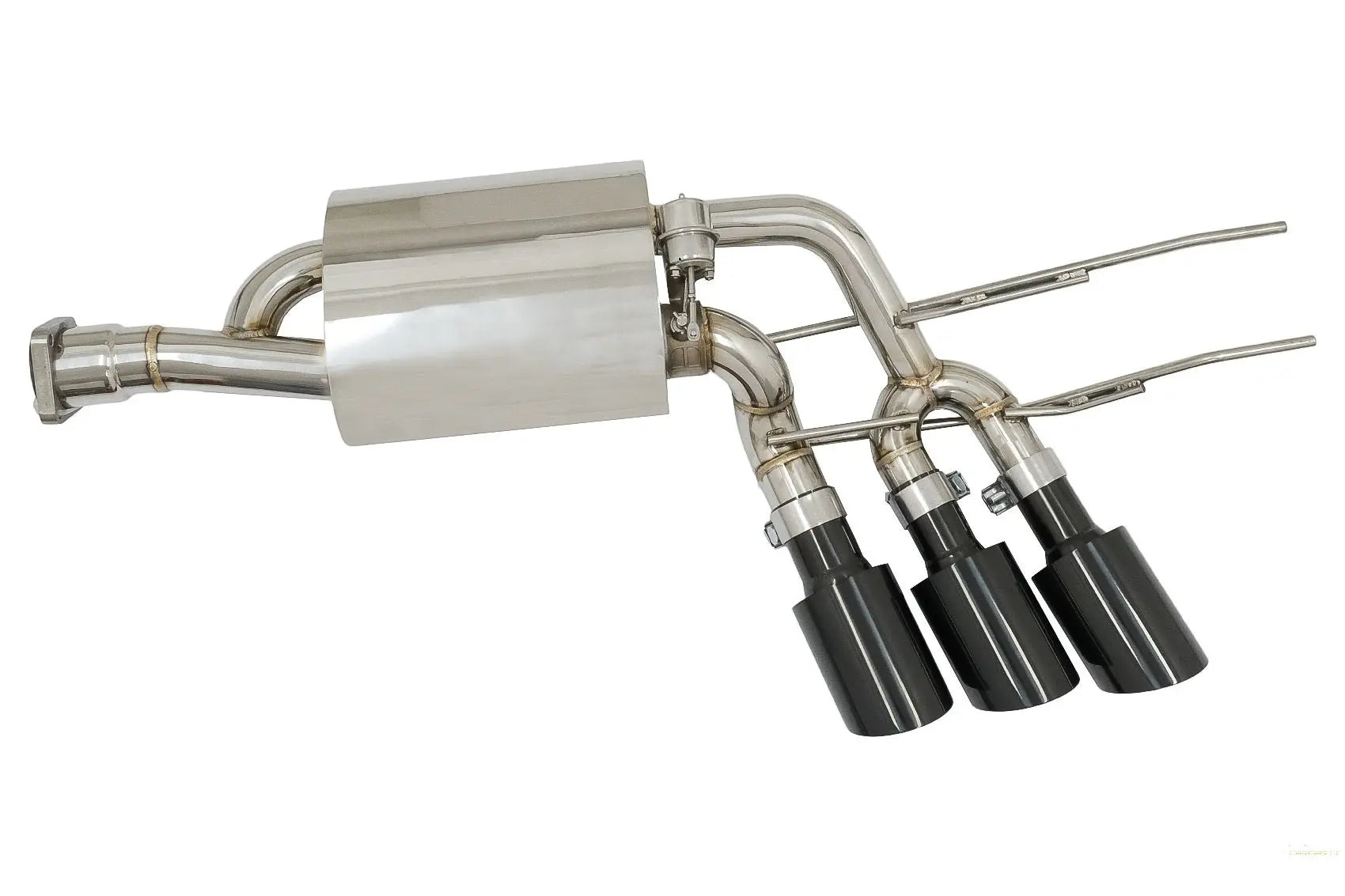 Komplette Auspuffanlage Passend Für Mercedes G-Klasse W463 (2009-2018) G500 G55 G63 G65 Dreifach Schwarze Schalldämpferspitzen Mit Valvetronic KITT Specials