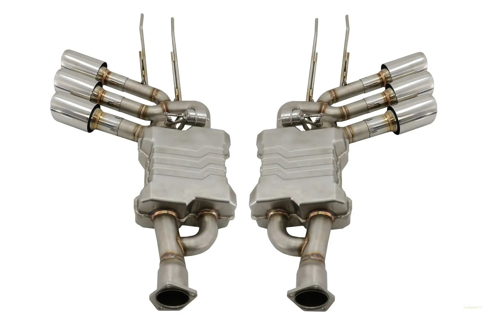 Komplette Auspuffanlage Passend Für Mercedes G-Klasse W463 (2009-2018) G500 G55 G63 G65 Dreifach Verchromte Schalldämpfer Mit Ventiltronik KITT Specials