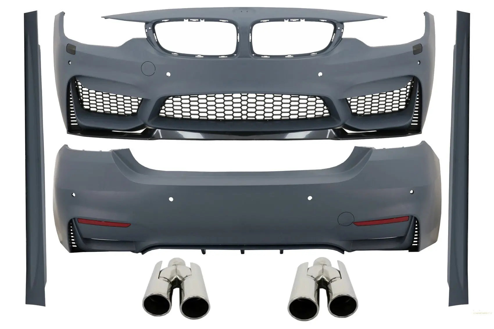 Komplettes Bodykit Passend Für BMW 4er F32 Coupé F33 Cabrio (2013) M4 Design Mit Auspuffblenden Acs Design KITT