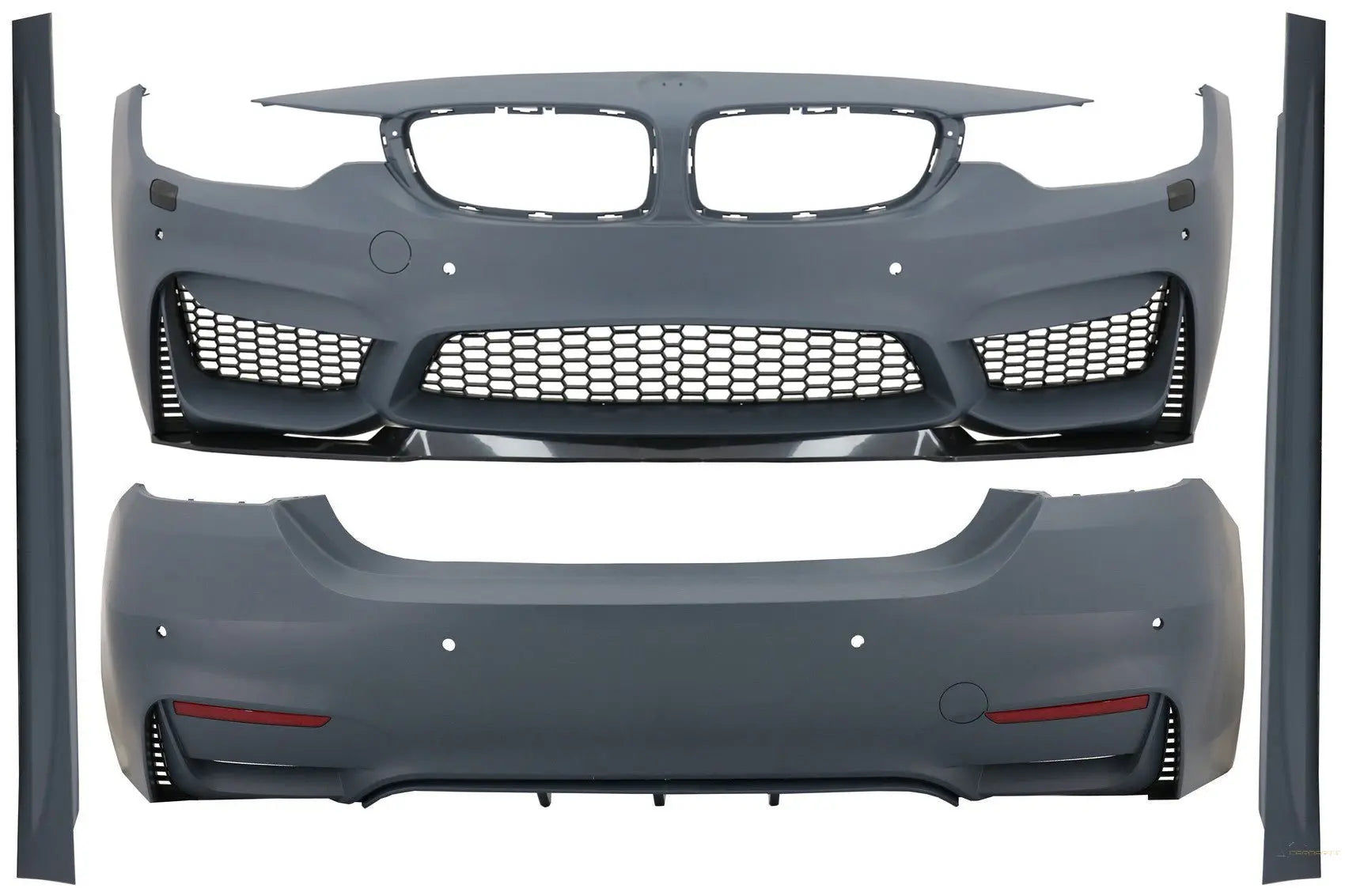 Komplettes Bodykit Passend Für BMW 4er F32 Coupé F33 Cabrio (2013) M4 Design Mit Auspuffblenden Acs Design KITT