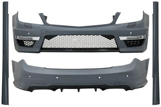 Komplettes Bodykit Passend Für Mercedes C-Klasse C204 Coupé (2011-2015) C63 Design KITT