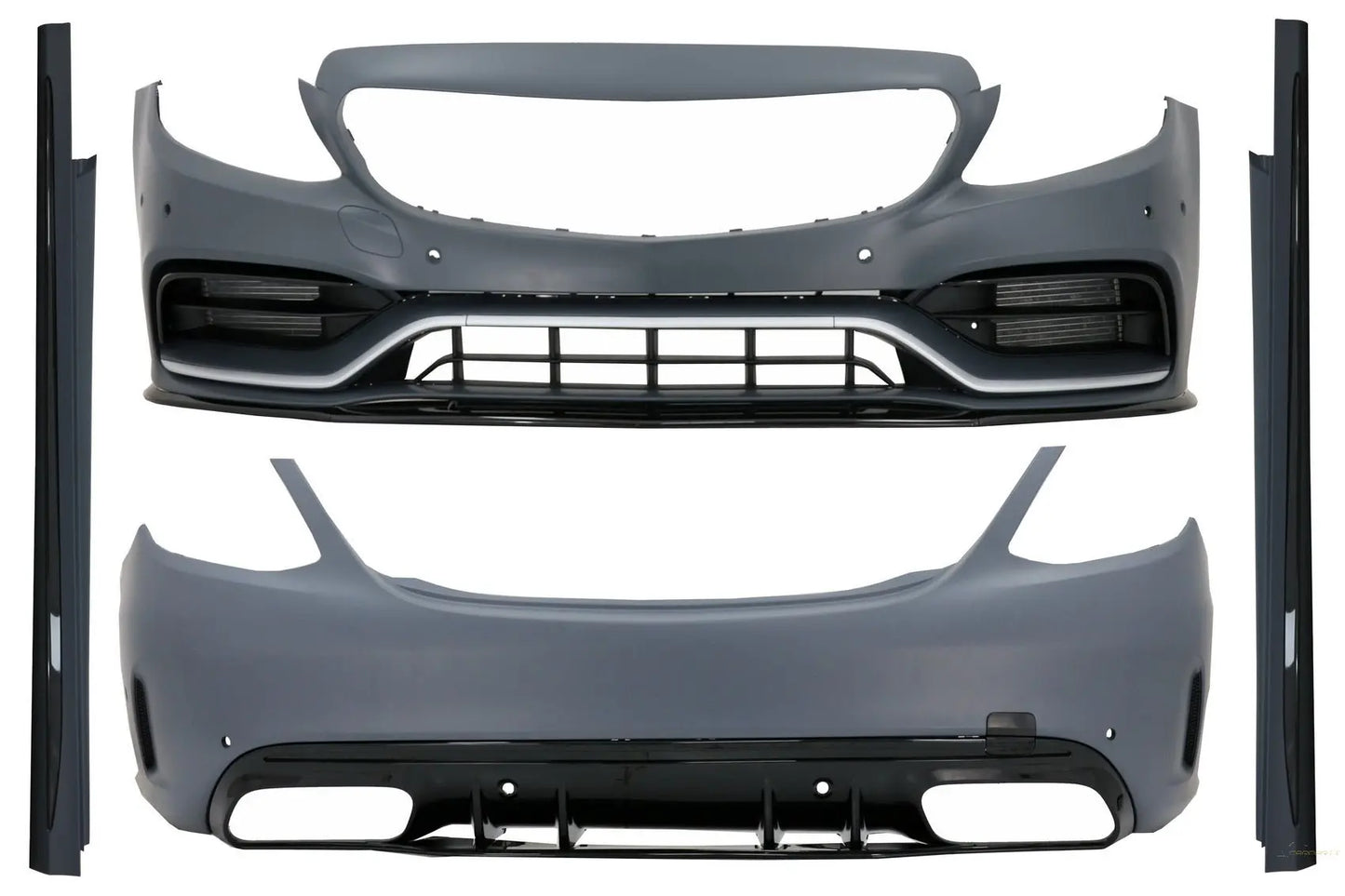 Komplettes Bodykit Passend Für Mercedes C-Klasse W205 Limousine (2014-2020) C63s Edition 1 Design KITT