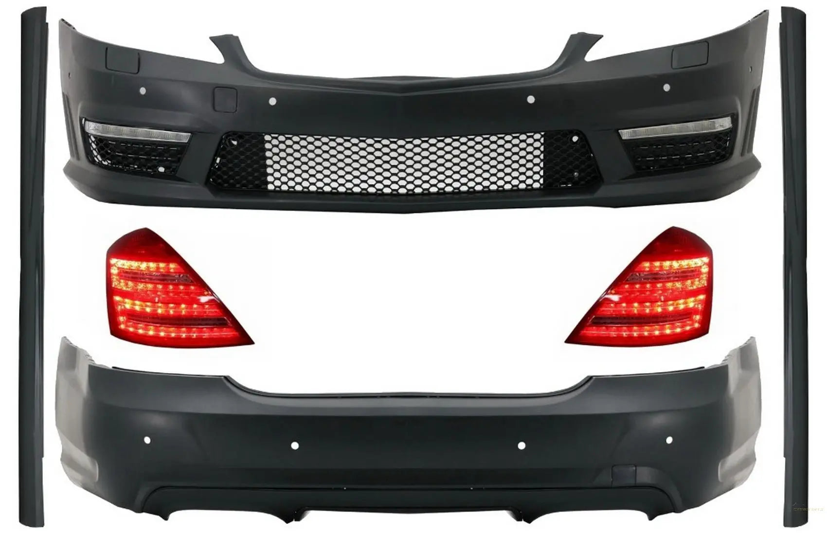 Komplettes Bodykit Passend Für Mercedes S-Klasse W221 (2005-2012) Lwb KITT