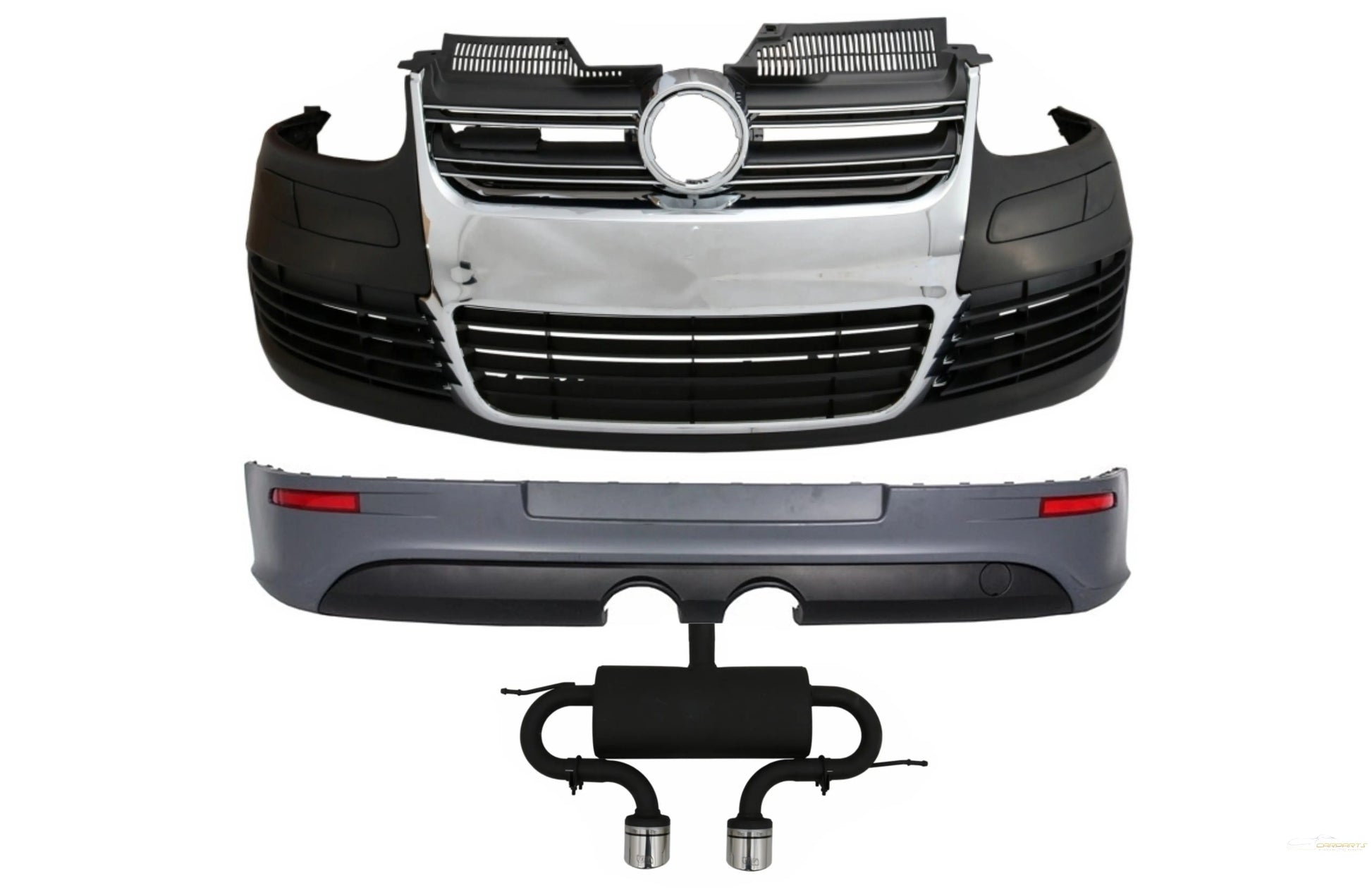 Komplettes Bodykit Passend Für VW Golf 5 (2005-2007) R32 Design Auspuffanlage KITT