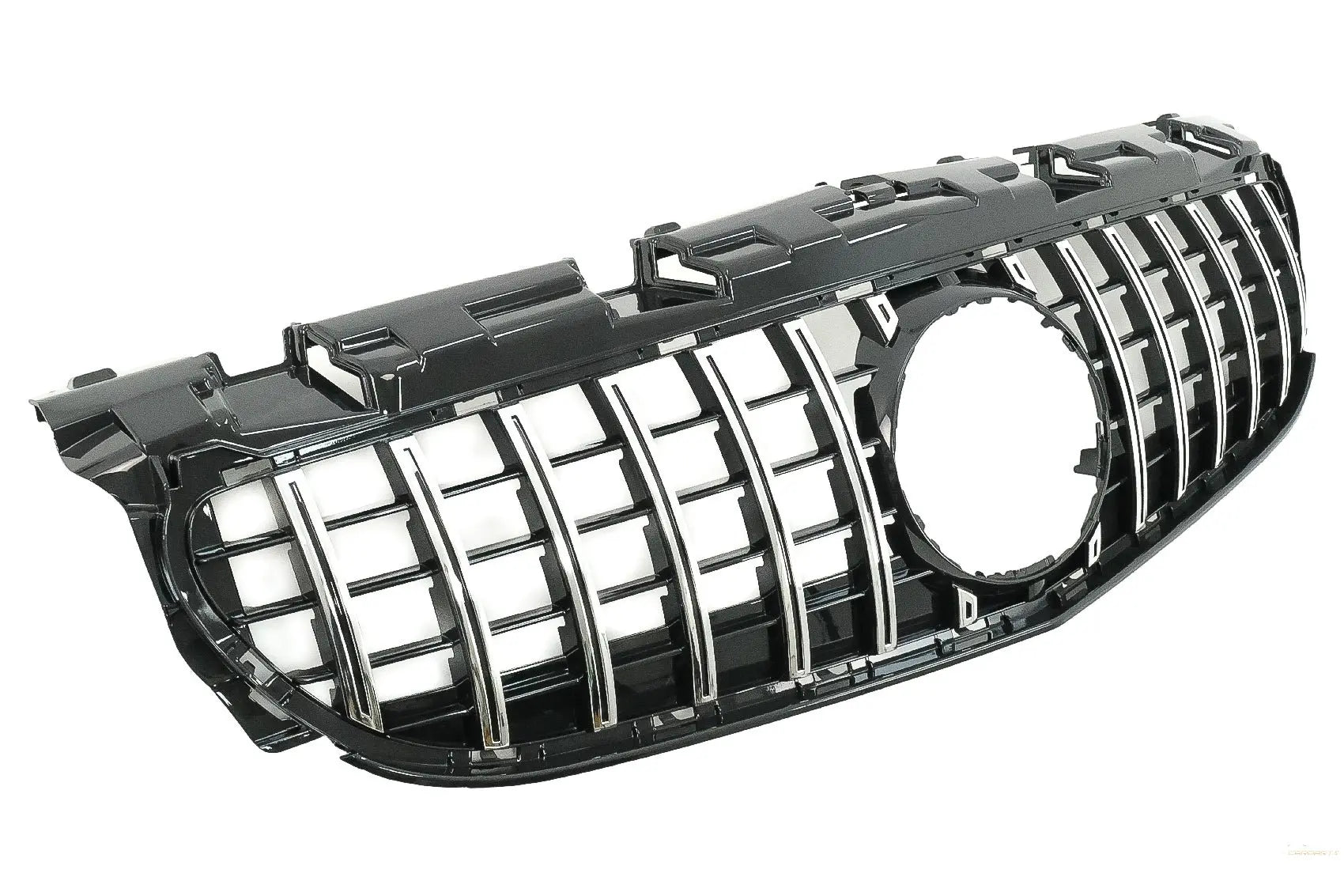 Kühlergrill Passend Für MercedeS SLC-Klasse R172 Facelift (2016-2019) GT-R Panamericana Design Schwarz/Chrom KITT