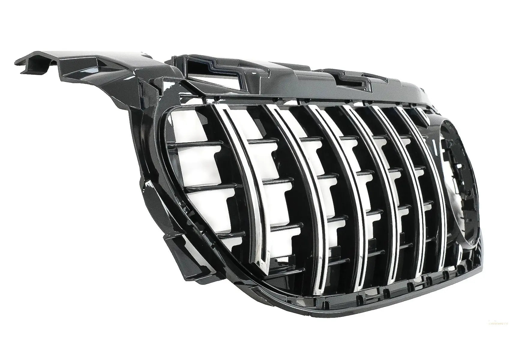 Kühlergrill Passend Für MercedeS SLC-Klasse R172 Facelift (2016-2019) GT-R Panamericana Design Schwarz/Chrom KITT