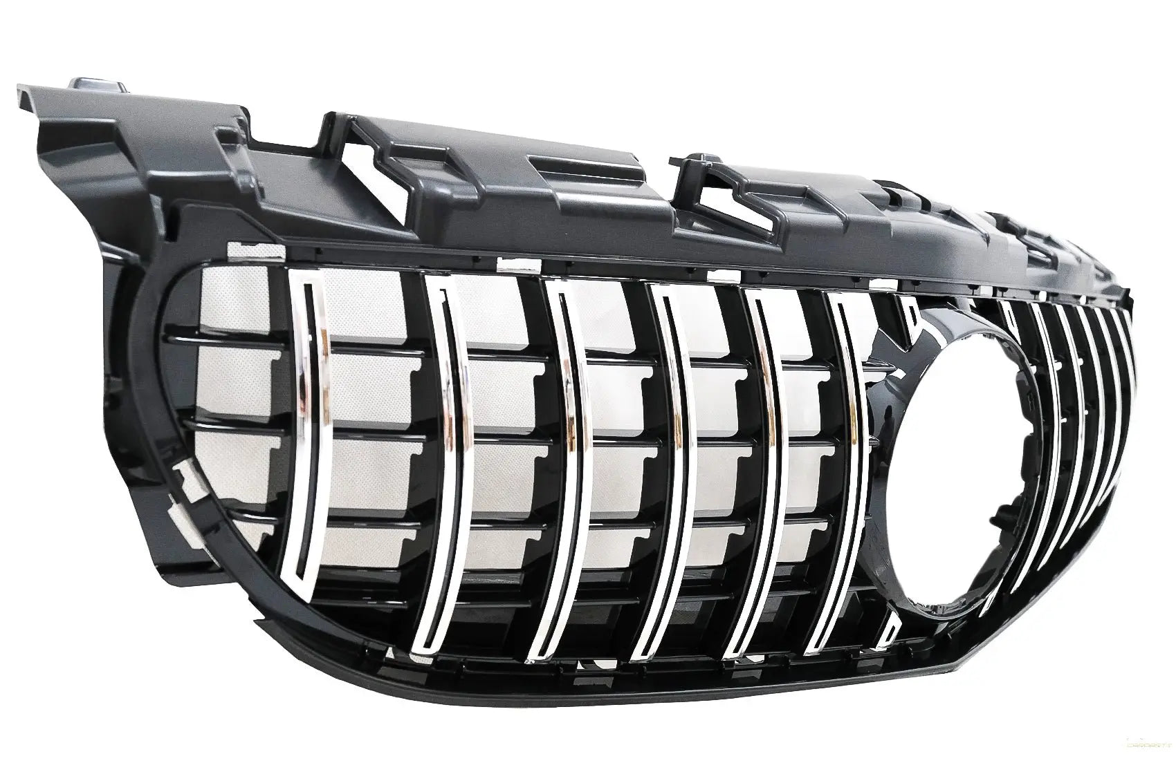 Kühlergrill Passend Für MercedeS SLC-Klasse R172 Facelift (2016-2019) GT-R Panamericana Design Schwarz Verchromt KITT EU