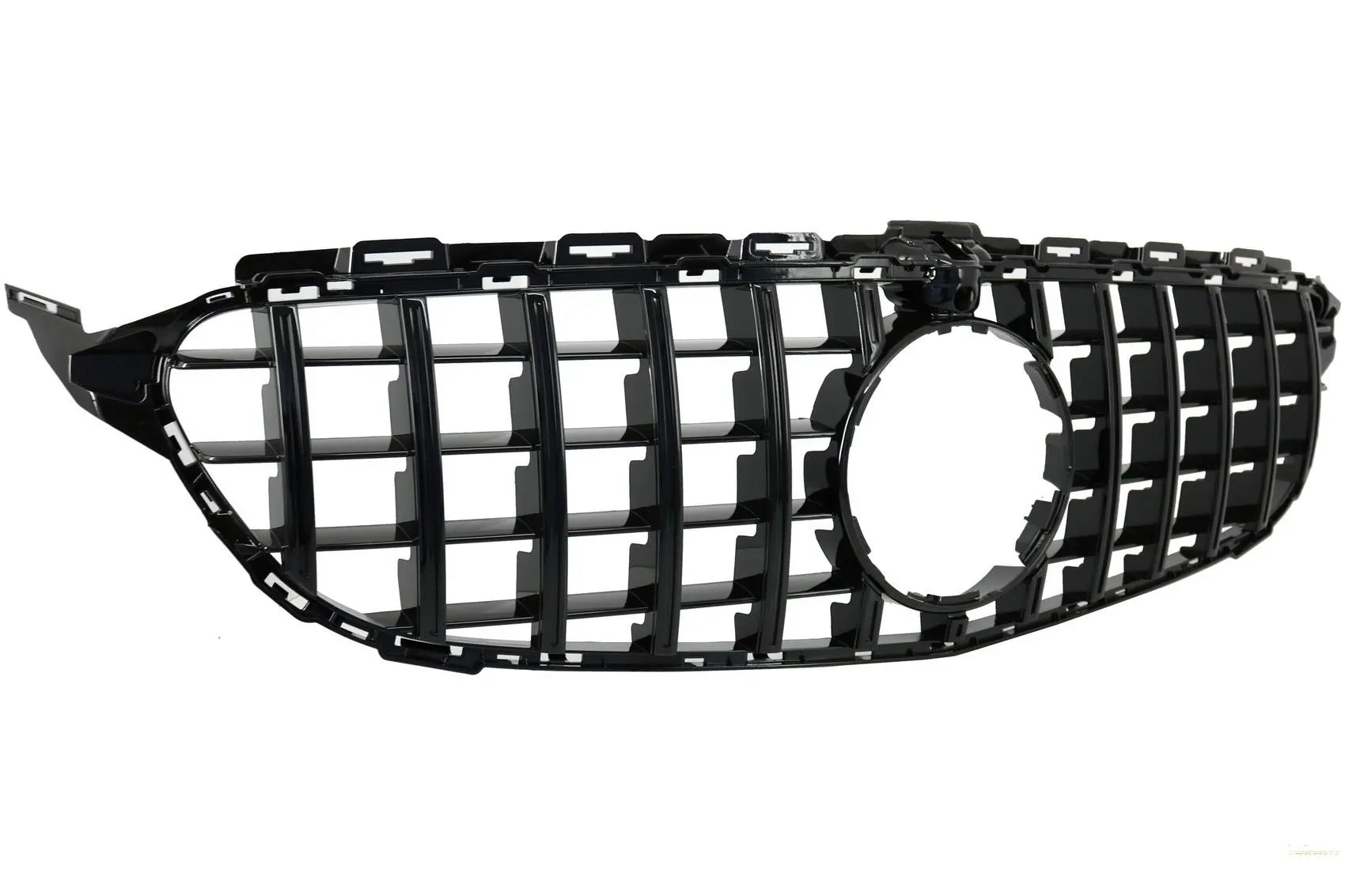 Kühlergrill Passend Für Mercedes C-Klasse W205 S205 C205 S205 (2014-2018) GT-R Panamericana Design Schwarz Mit 360 Kamera KITT