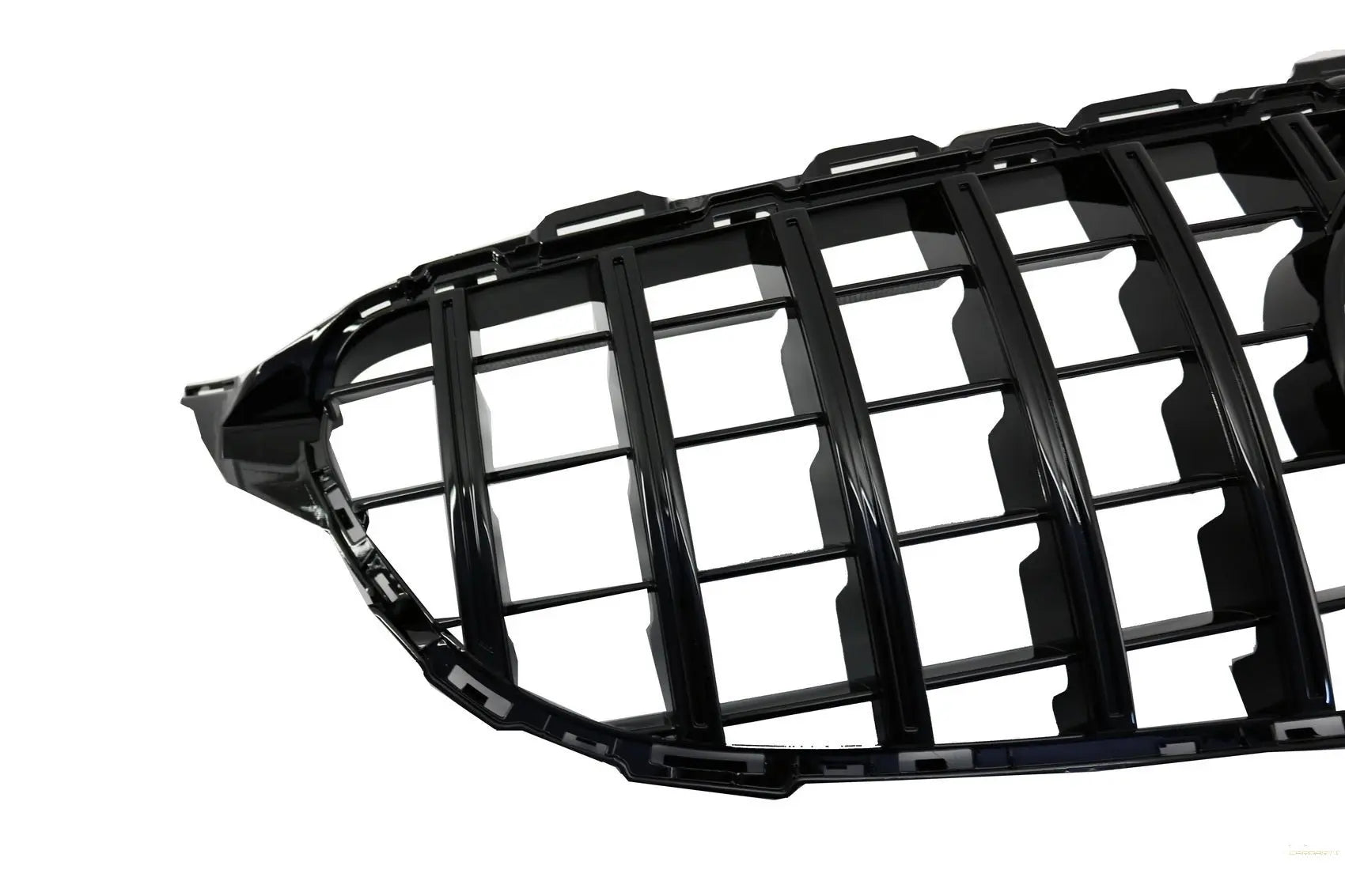 Kühlergrill Passend Für Mercedes C-Klasse W205 S205 C205 S205 (2014-2018) GT-R Panamericana Design Schwarz Mit 360 Kamera KITT