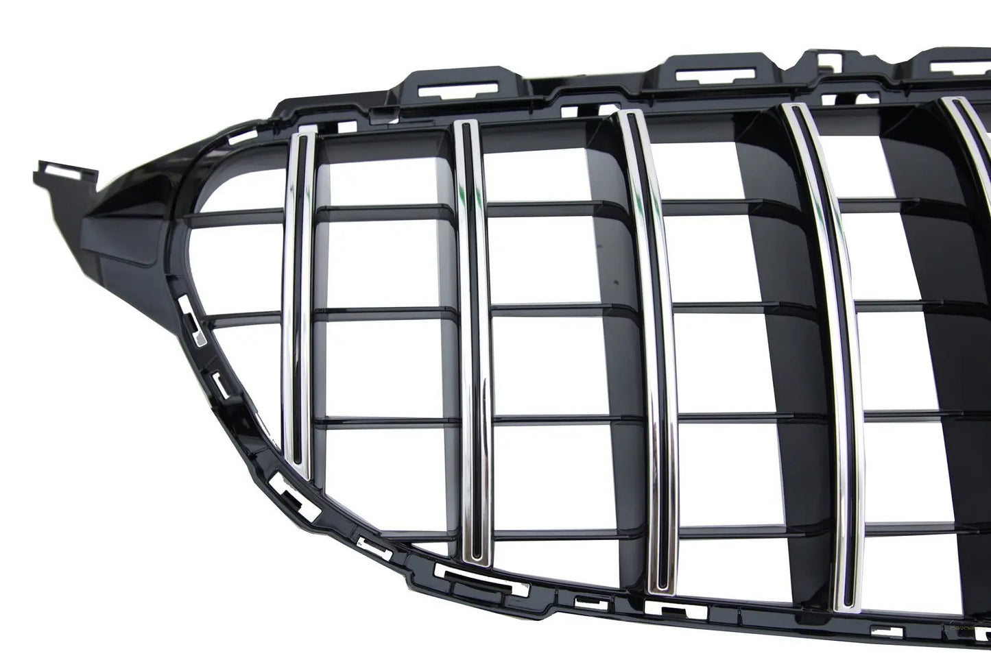 Kühlergrill Passend Für Mercedes C-Klasse W205 S205 C205 (2014-2018) GT-R Panamericana Design Schwarz Chrom Mit/Ohne 360 Kamera KITT Specials