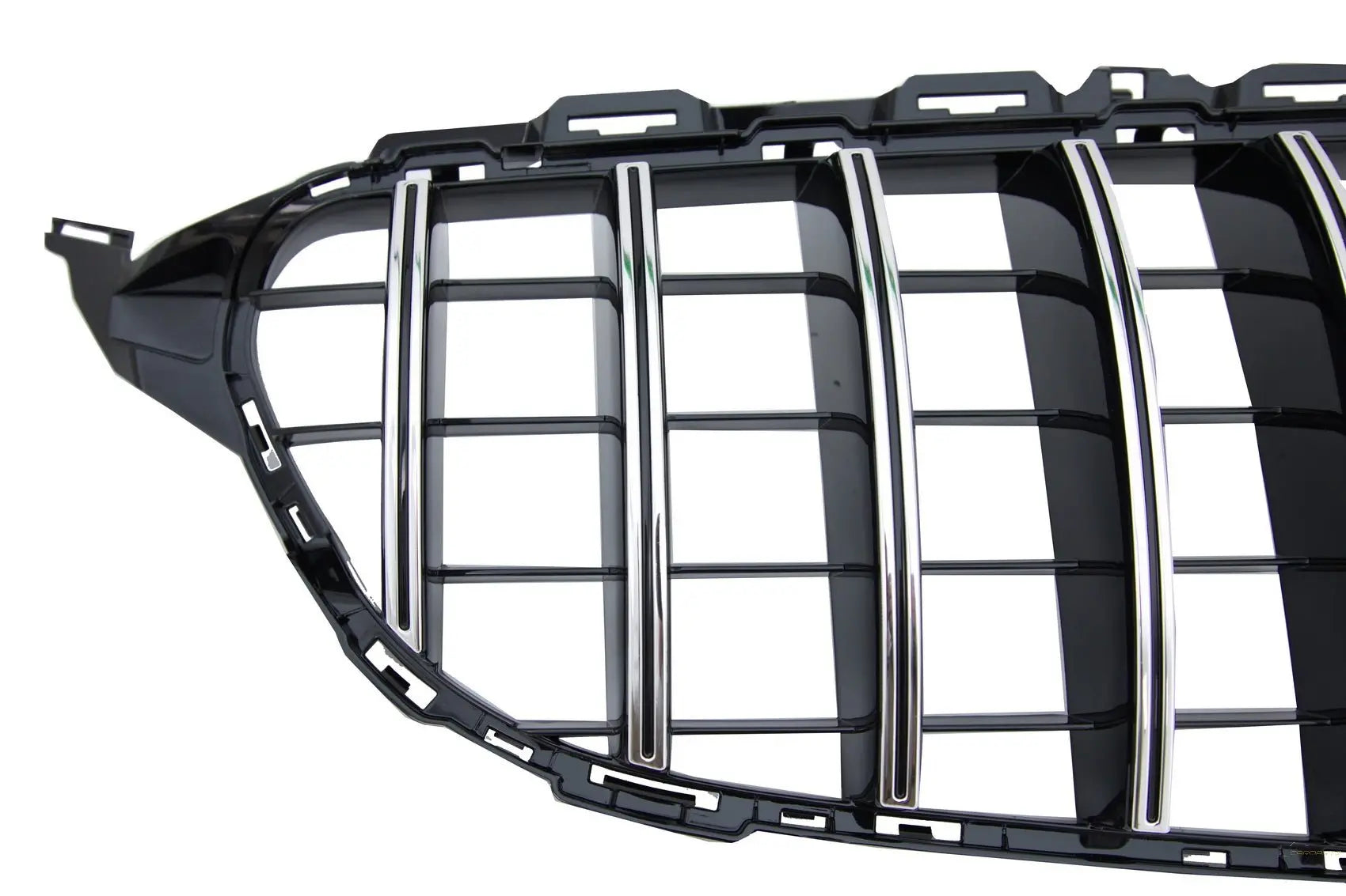 Kühlergrill Passend Für Mercedes C-Klasse W205 S205 C205 (2014-2018) GT-R Panamericana Design Schwarz Chrom Mit/Ohne 360 Kamera KITT Specials