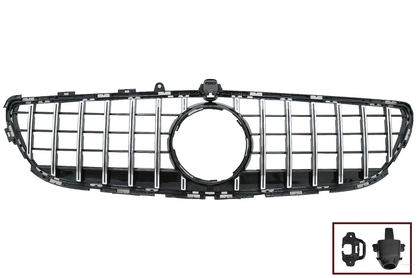 Kühlergrill Passend Für Mercedes CLS W218 Facelift (2014-2017) GT-R Panamericana Design Chrom KITT EU