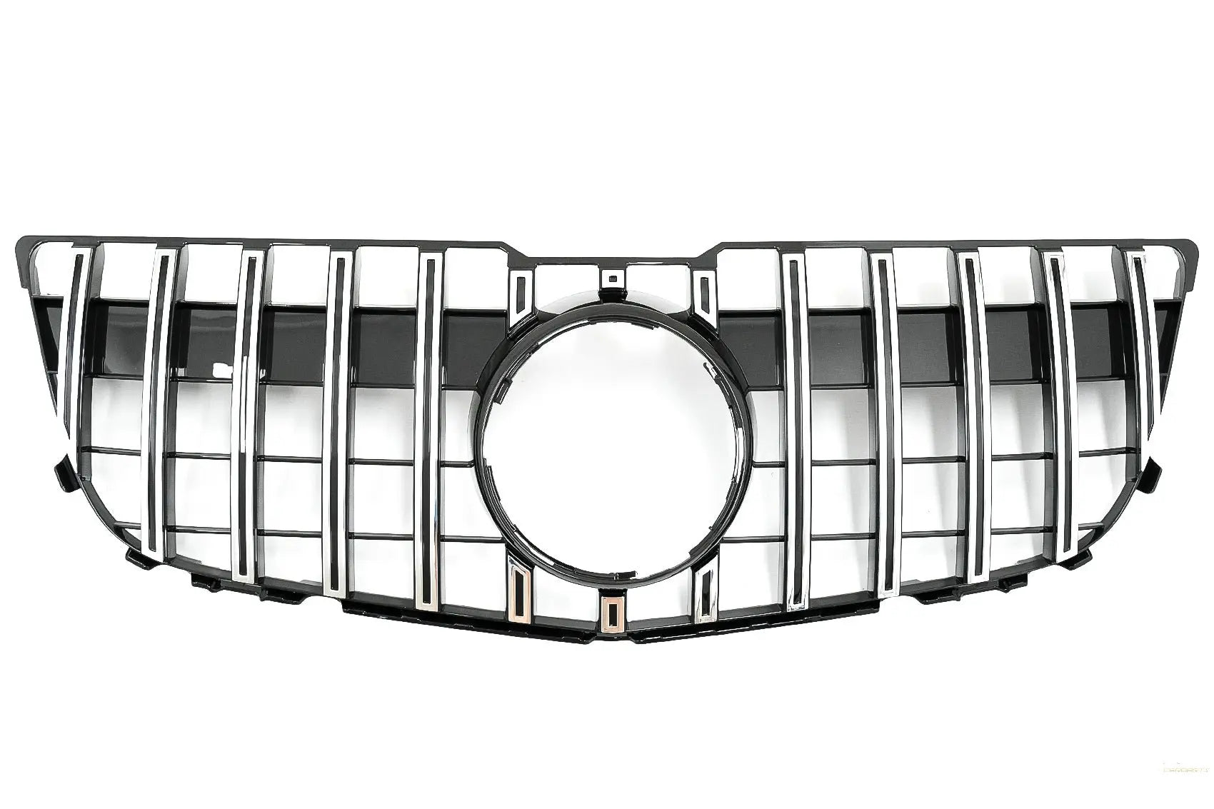 Kühlergrill Passend Für Mercedes GLK-Klasse X204 Facelift (2013-2015) GT-R Panamericana Design Chrom KITT